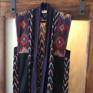 *SOLD* FESTIVAL Guatemalan Textile long coat/vest